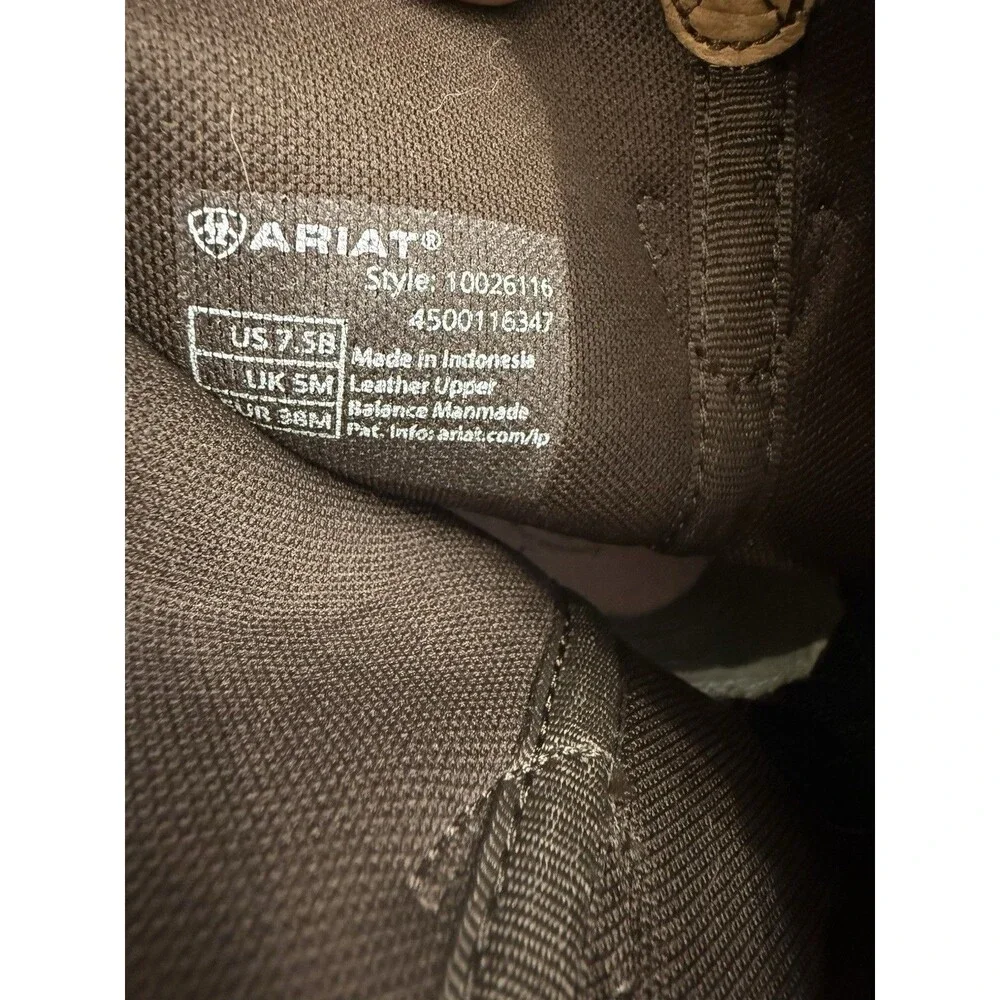 Ariat Fatbaby Heritage Women Size 7.5B Boot Burgundy Tan Cowgirl Boot 10026116